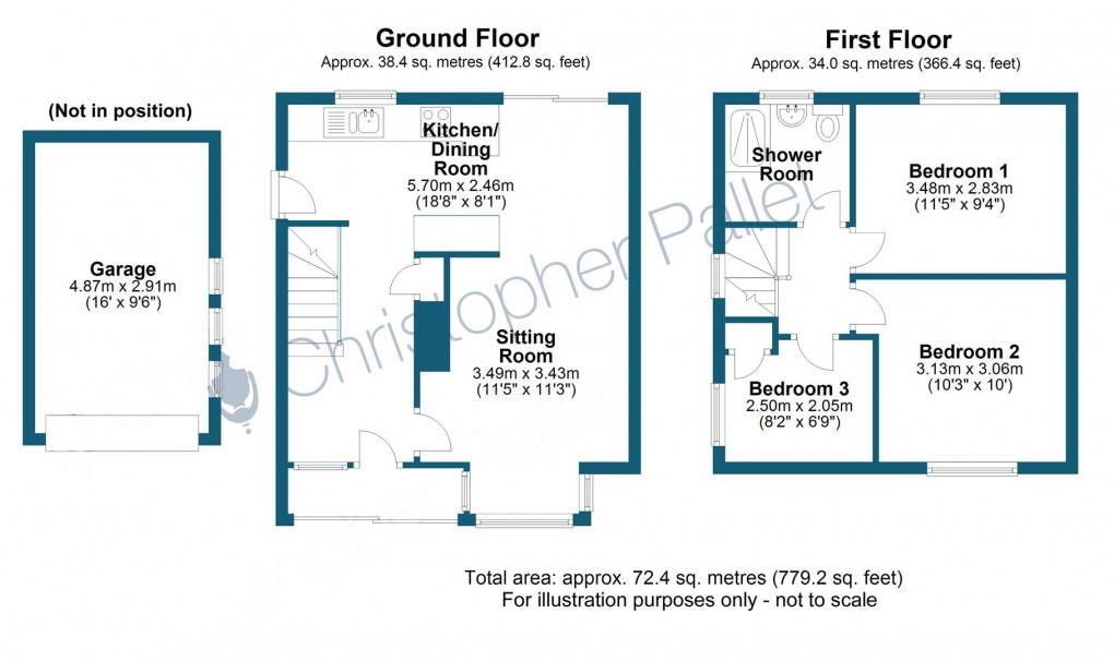 Floorplan for Craigwell Avenue, Aylesbury