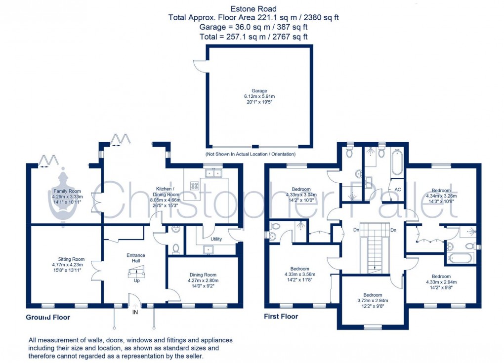 Floorplan for Private Gated Road, Aston Clinton