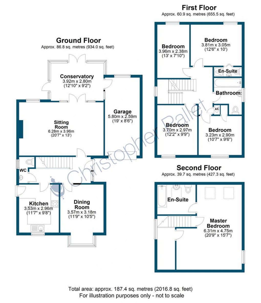 Floorplan for Walnut Close, Stoke Mandeville