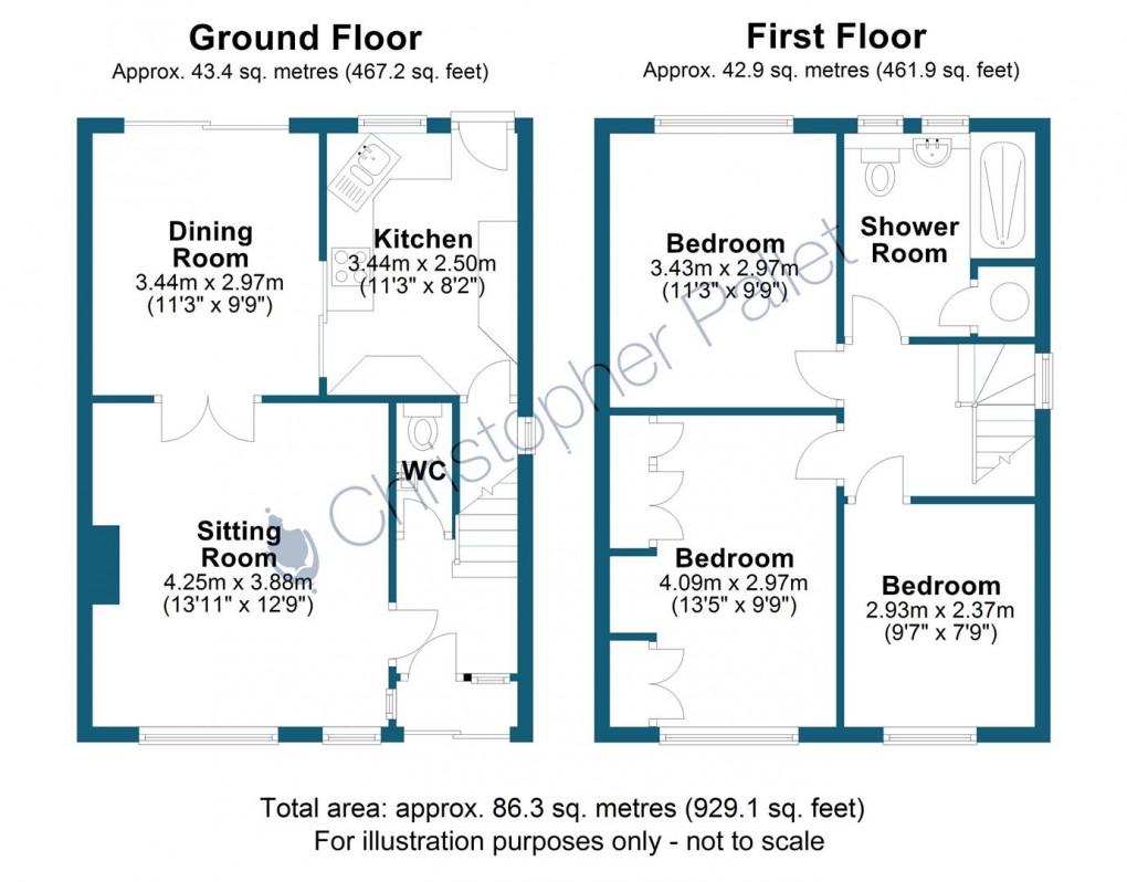 Floorplan for Westmorland Avenue