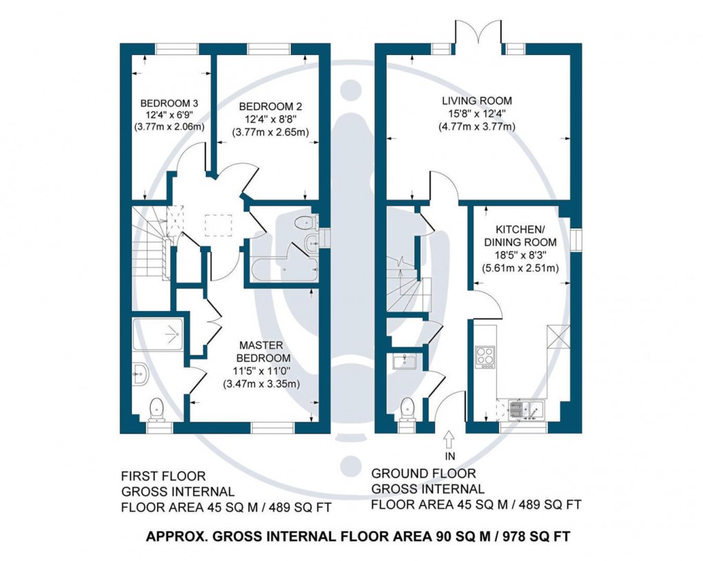 Floorplan for Old Rickyard Piece, Weston Turville