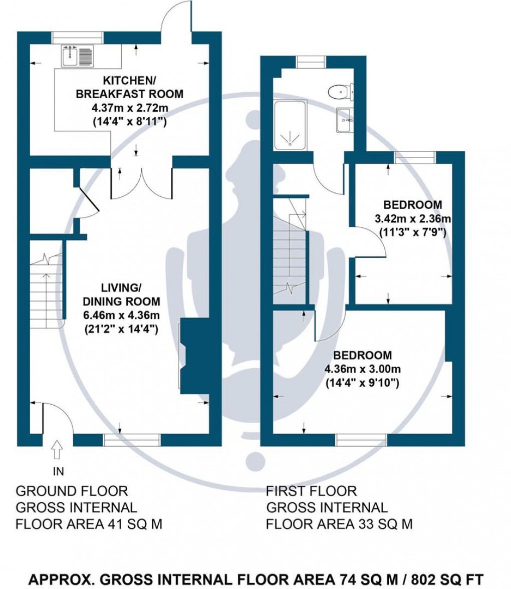 Floorplan for South Street, Central Wendover