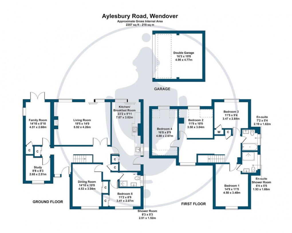 Floorplan for Detached Family Home - Wendover