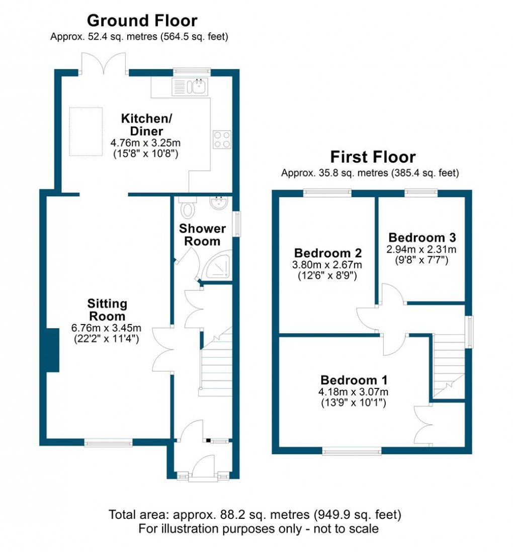 Floorplan for Grenville Avenue, Wendover