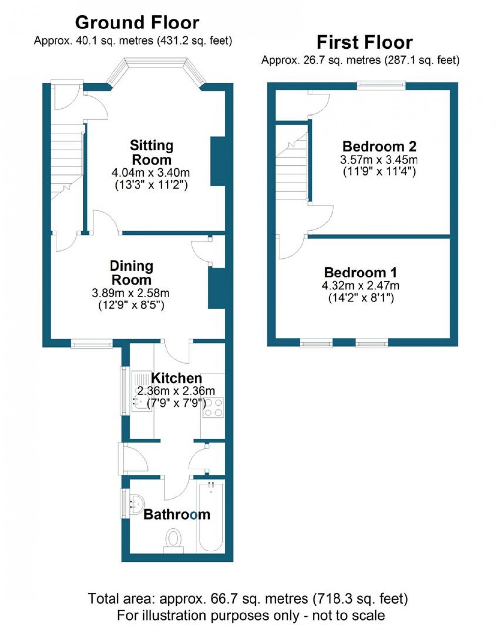 Floorplan for Perry Street, Wendover