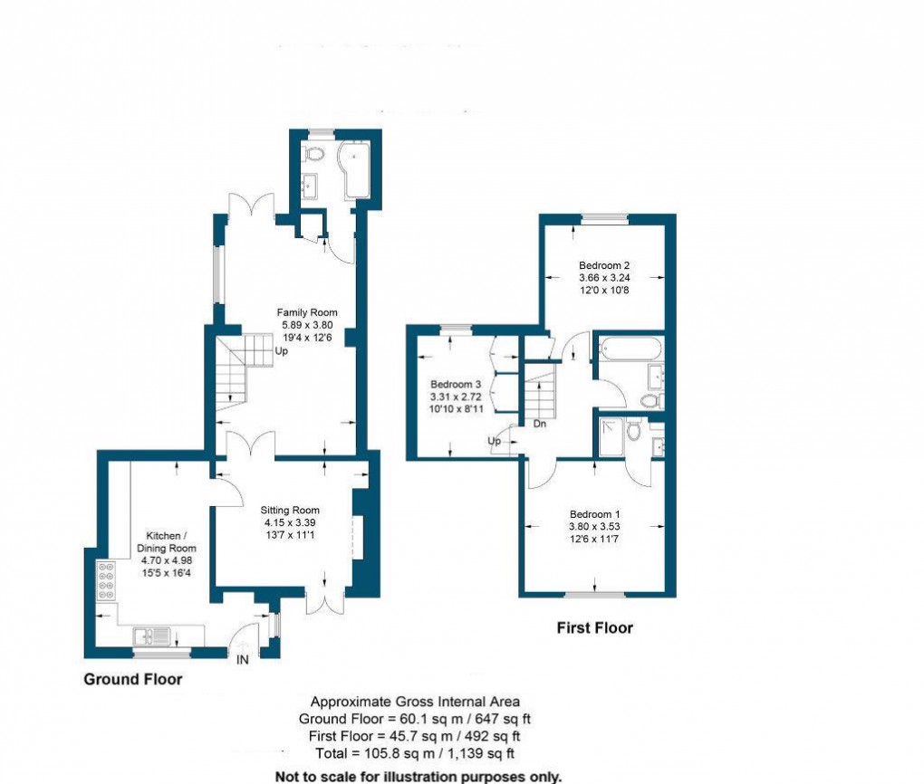 Floorplan for Long Marston