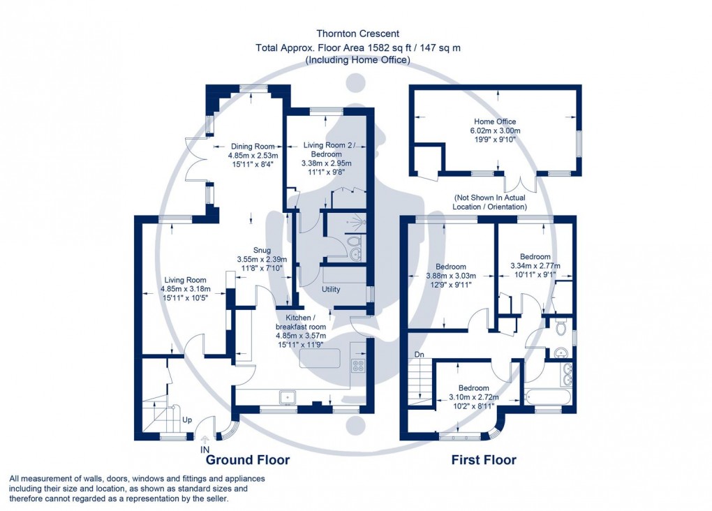 Floorplan for Thornton Crescent, Wendover