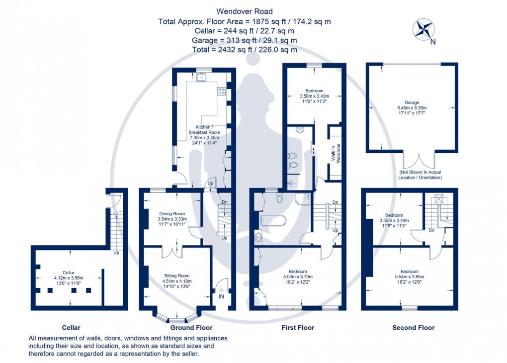 Floorplan for Wendover Road, Aylesbury