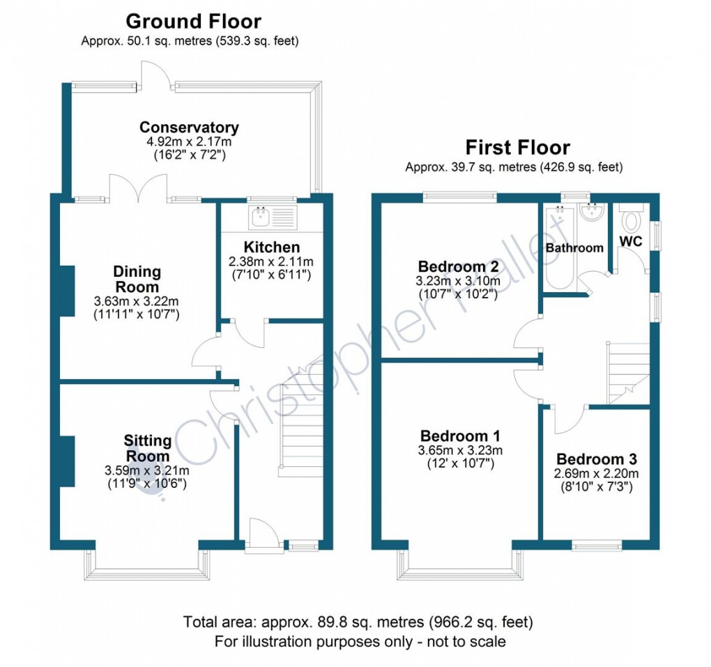 Floorplan for Castle Park Road, Wendover