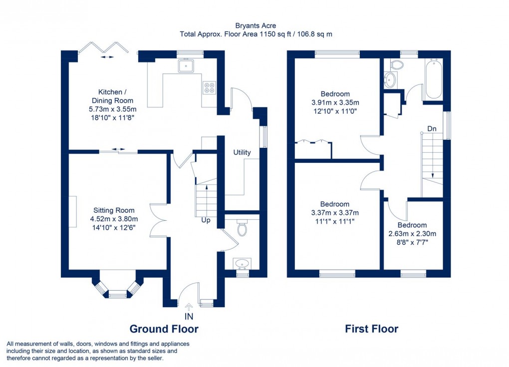 Floorplan for Bryants Acre, Wendover